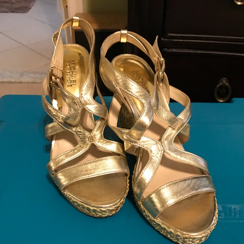 Michael Kors sandals gold